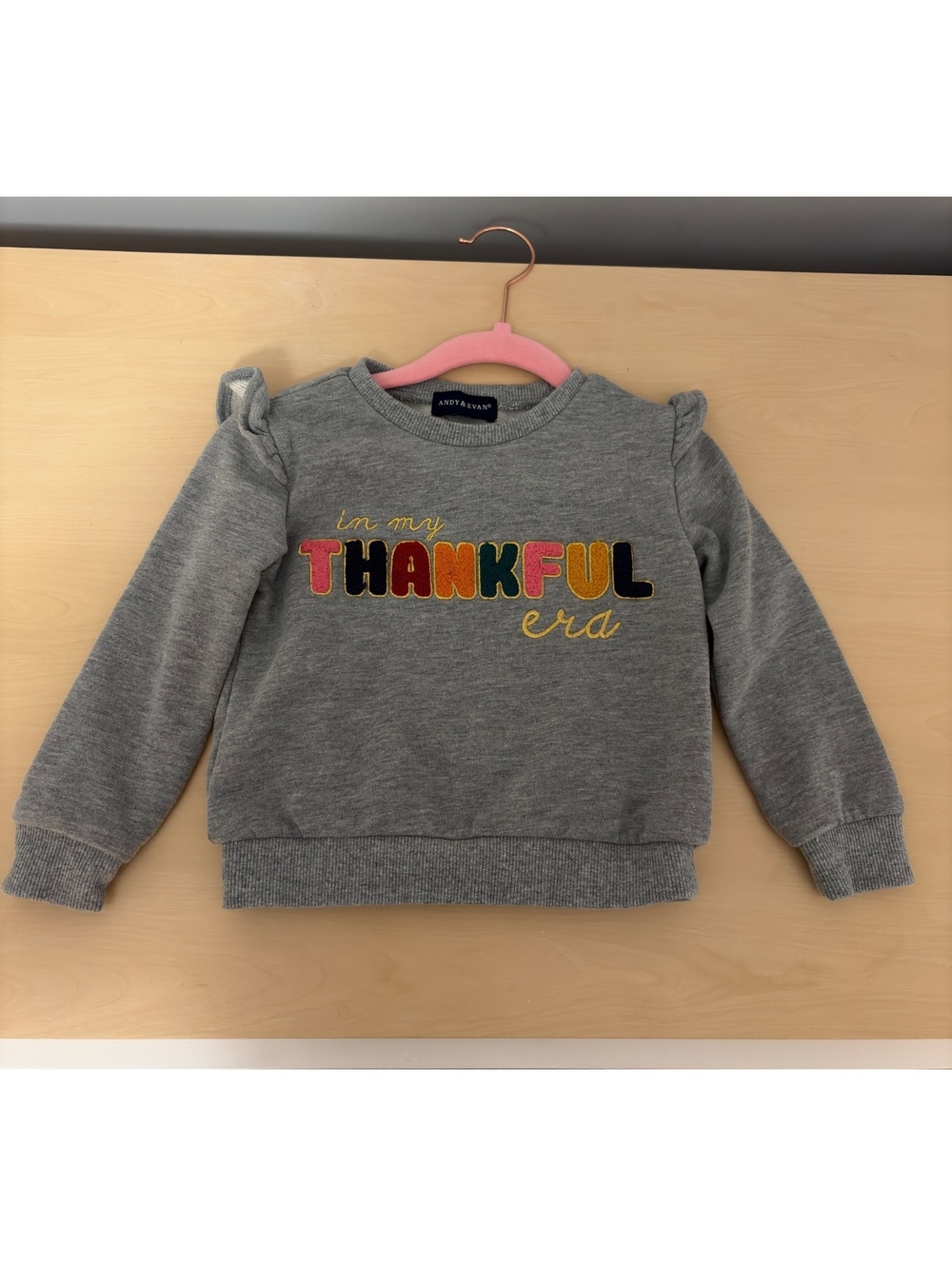 Andy & Evan Thankful Era Sweatshirt - 2T